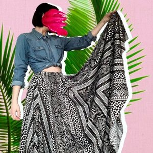 MAGIC Circle print maxi skirt